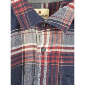 Woolrich Lumberjack Flannel Mens XL Navy Plaid Grunge Gorpcore Hiking Comfort